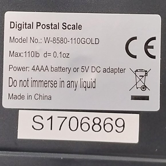 FOR PARTS ONLY Accuteck Digital Weight Postal Pink Scale Non-Working Condition - Picture 4 of 7